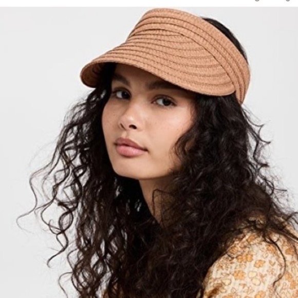 Madewell Packable Braided Straw Visor - Picture 1 of 7